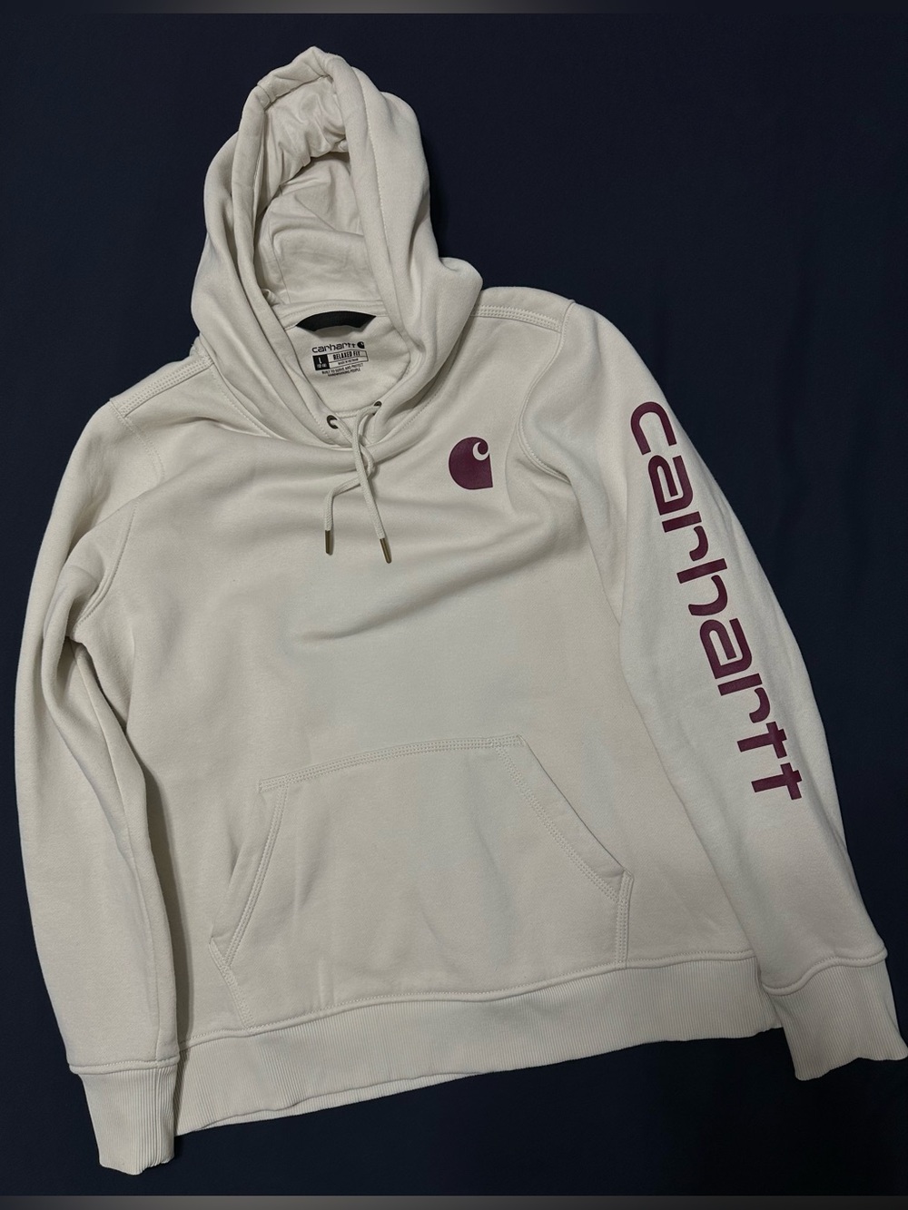 Women’s Carhartt Hoodie - Beige - Size Large